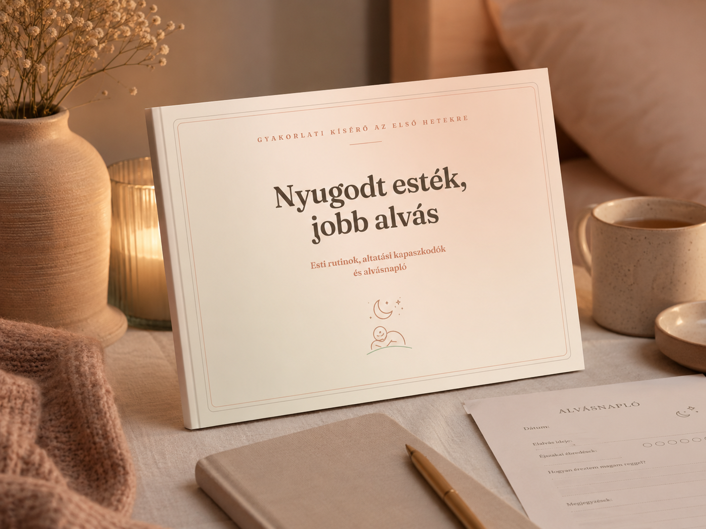 Nyugodt esték, jobb alvás, e-book borítója